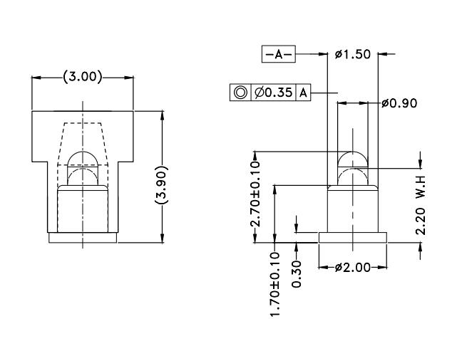 Φ1.5*H2.7mm Pogo pin FP152725-1